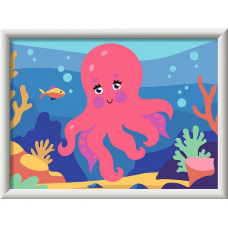 CreArt, Octopus (Neon) Schilderen op nummer, Ravensburger