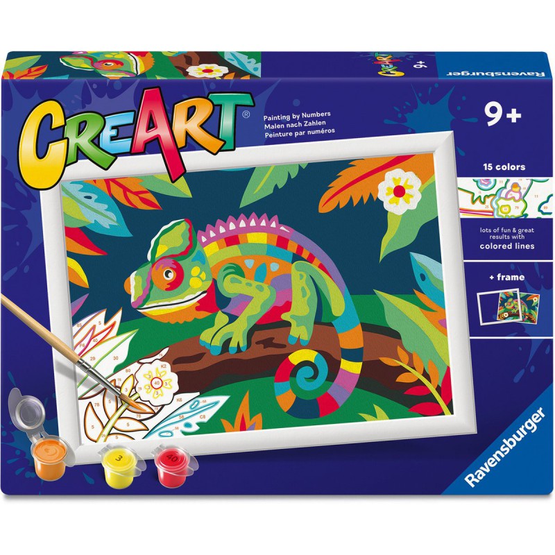 CreArt, Chamaeleon, Schilderen op nummer, Ravensburger