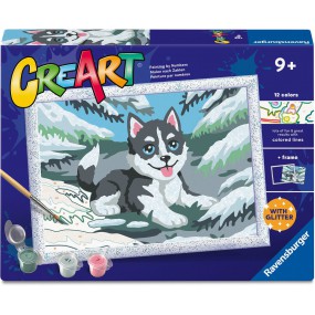 CreArt, Cheeky Husky, Schilderen op nummer, Ravensburger