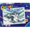 CreArt, Cheeky Husky, Schilderen op nummer, Ravensburger
