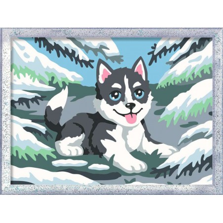 CreArt, Cheeky Husky, Schilderen op nummer, Ravensburger