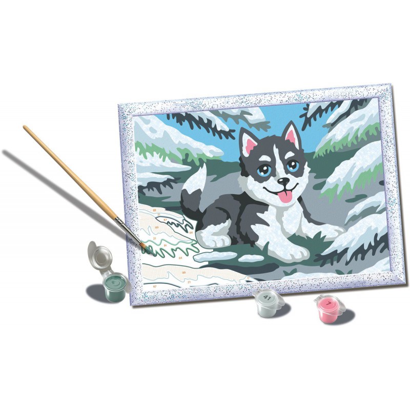 CreArt, Cheeky Husky, Schilderen op nummer, Ravensburger