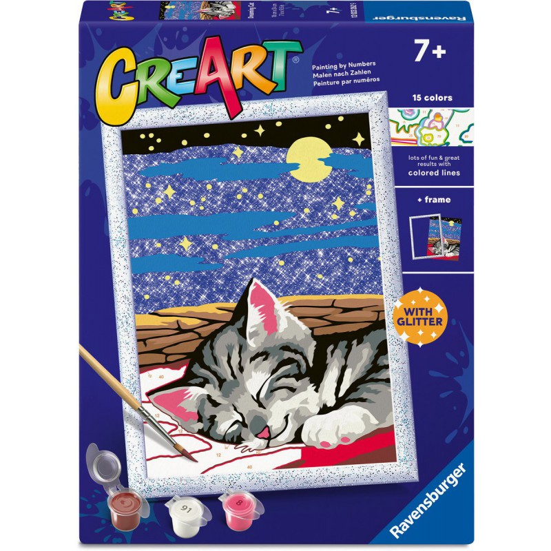 CreArt, Dreaming Cats, Schilderen op nummer, Ravensburger