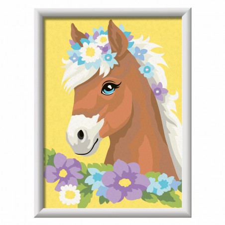CreArt, Horse with flowers, Schilderen op nummer, Ravensburger