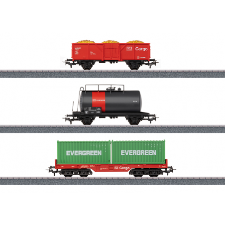 Märklin-H0, Set Goederenwagens Cargo, Periode VI, 44506