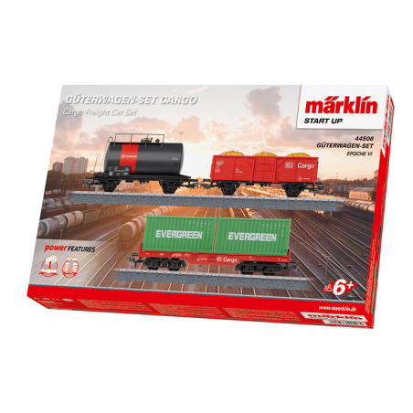 Märklin-H0, Set Goederenwagens Cargo, Periode VI, 44506