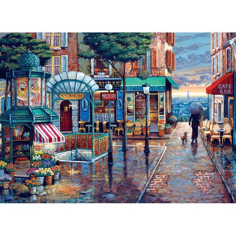 Rainy day stroll Cobble Hill 1000 stukjes