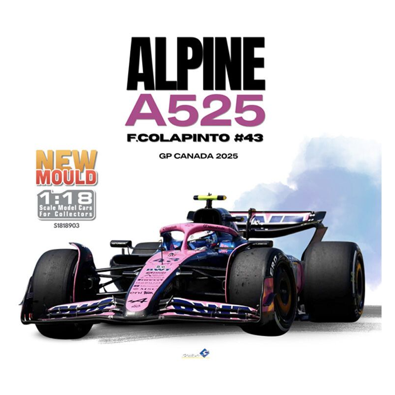 Alpine A525 Franco Colapinto nr43 GP Canada '25 Formule 1 - 1:18 - Solido