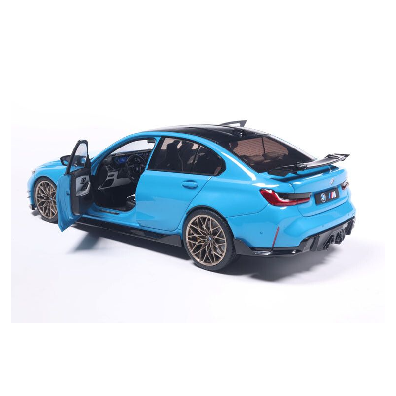 BMW M3 (G80) Performance Parts '24, blauw - 1:18 - Solido