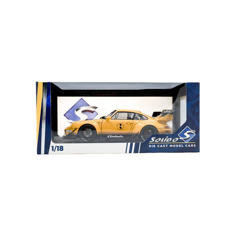 Porsche 911 (993) RWB bodykit Cinderella '20, geel - 1:18 - Solido