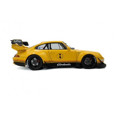 Porsche 911 (993) RWB bodykit Cinderella '20, geel - 1:18 - Solido