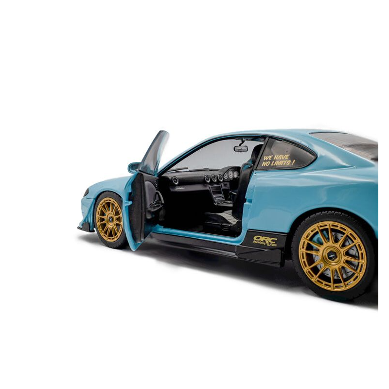 Nissan Silvia S15 Spec-R Aero Solido Works '99, blauw - 1:18 - Solido