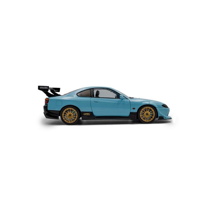 Nissan Silvia S15 Spec-R Aero Solido Works '99, blauw - 1:18 - Solido