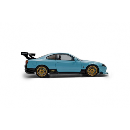 Nissan Silvia S15 Spec-R Aero Solido Works '99, blauw - 1:18 - Solido