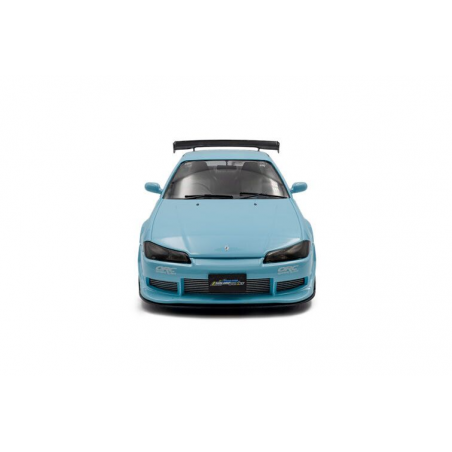 Nissan Silvia S15 Spec-R Aero Solido Works '99, blauw - 1:18 - Solido