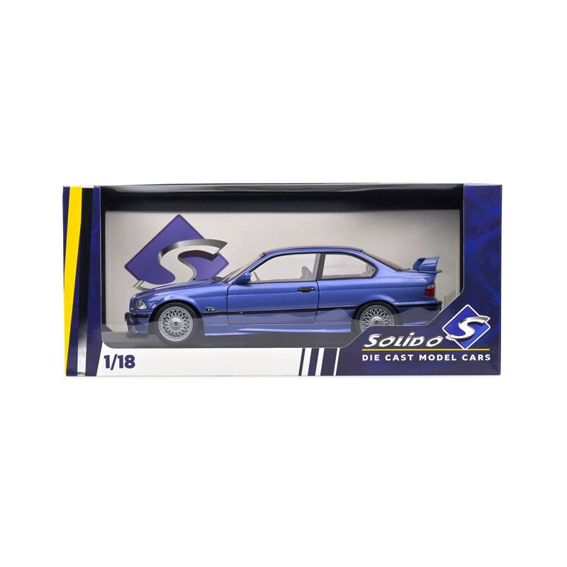 BMW M3 (E36) coupe Solido Works '96, blauw - 1:18 - Solido