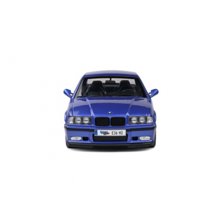 BMW M3 (E36) coupe Solido Works '96, blauw - 1:18 - Solido