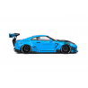 Nissan GT-R (R35) W/ Liberty Walk bodykit 2.0 '24, blauw - 1:18 - Solido