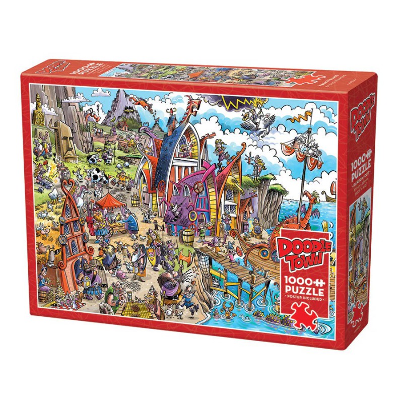 Doodletown: Viking Village, Cobble Hill 1000 stukjes