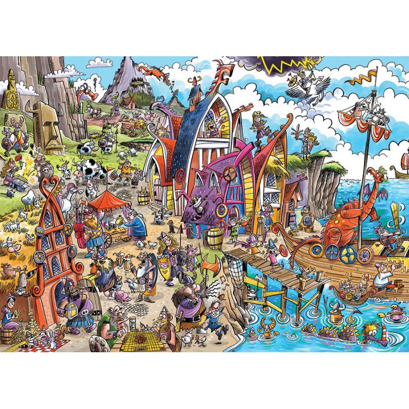 Doodletown: Viking Village Cobble Hill 1000 stukjes
