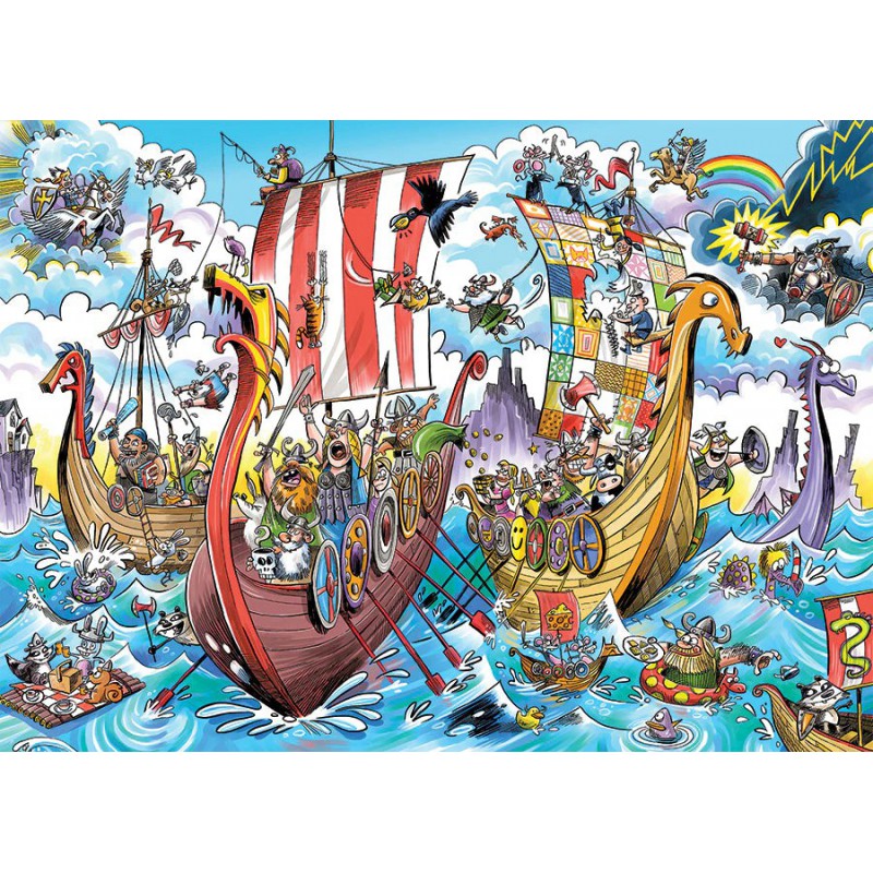 Doodletown: Viking voyage Cobble Hill 1000 stukjes