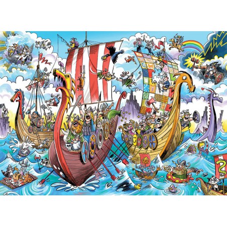 Doodletown: Viking voyage Cobble Hill 1000 stukjes