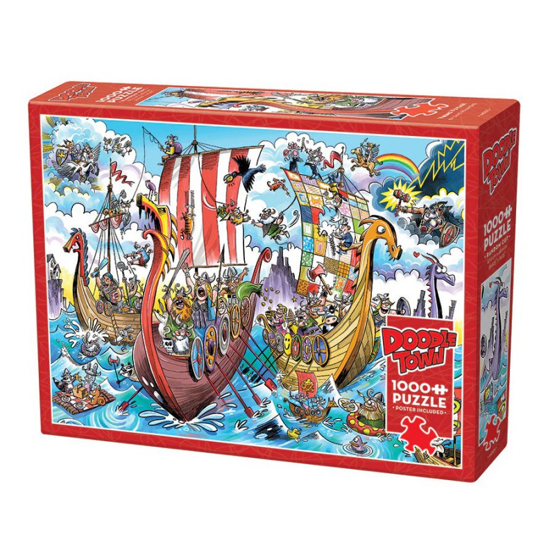 Doodletown: Viking voyage, Cobble Hill 1000 stukjes