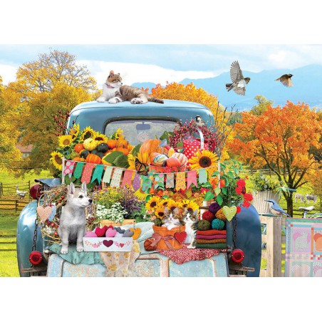 Country truck in autumn, Cobble Hill 500 XL stukjes