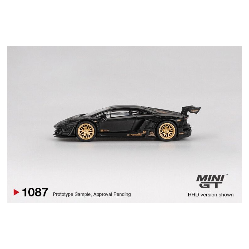 Lamborghini Aventador LB-Works lim. Ed. '24, matt zwart, 1:64, MiniGT (1087)