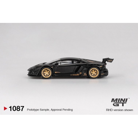 Lamborghini Aventador LB-Works lim. Ed. '24, matt zwart, 1:64, MiniGT (1087)