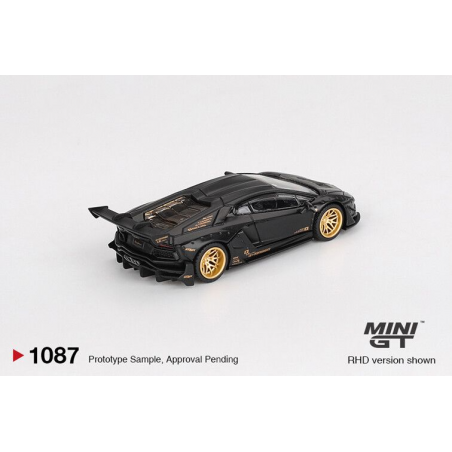 Lamborghini Aventador LB-Works lim. Ed. '24, matt zwart, 1:64, MiniGT (1087)