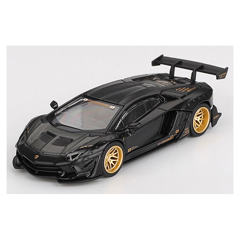 Lamborghini Aventador LB-Works lim. Ed. '24, matt zwart, 1:64, MiniGT (1087)