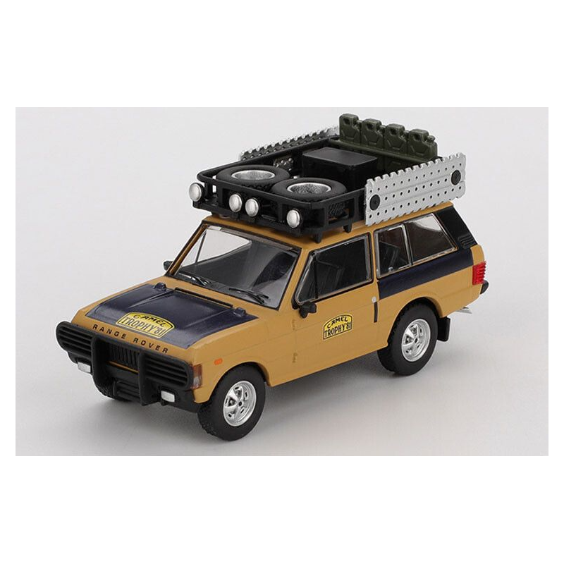 Land Rover Range Rover Camel Trophy S. '81 Swoboda & Mentel, 1:64, MiniGT (1144) (Blister verpakking)