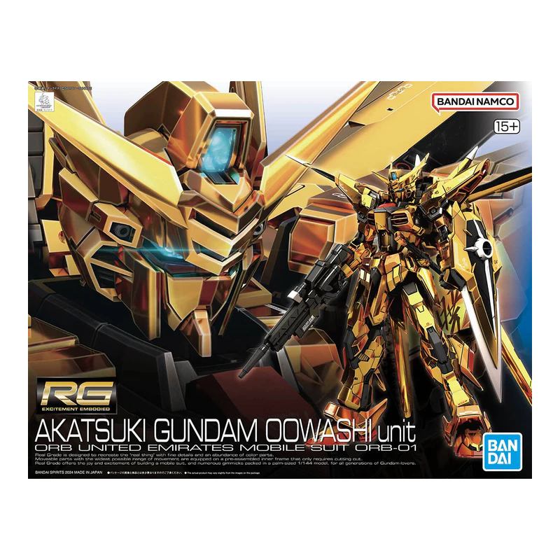 Gundam: RG Akatsuki Gundam Oowashi 1:144,  Bandai