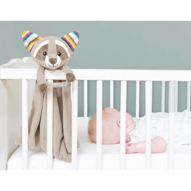 Zazu - Baby comforter, Racoon Robin grijs