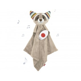 Zazu - Baby comforter, Racoon Robin grijs