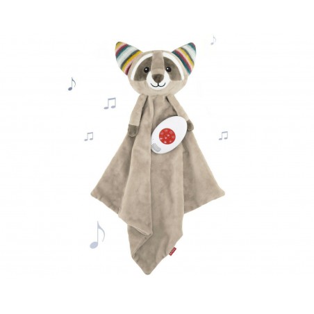 Zazu - Baby comforter, Racoon Robin grijs