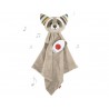 Zazu - Baby comforter, Racoon Robin grijs