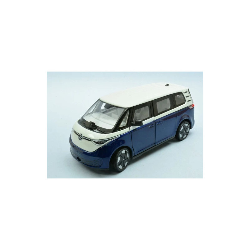 VW ID.Buzz (Donker Blauw/Wit) 1:24, Welly