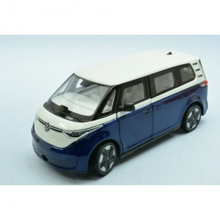 VW ID.Buzz (Donker Blauw/Wit) 1:24, Welly