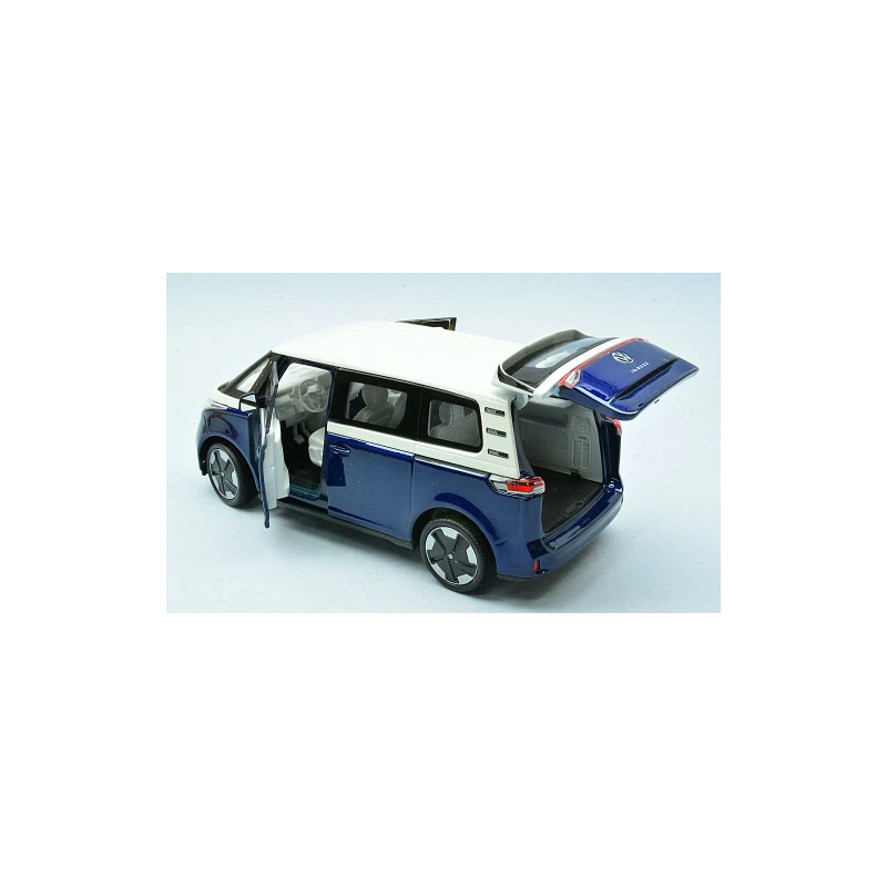 VW ID.Buzz (Donker Blauw/Wit) 1:24, Welly