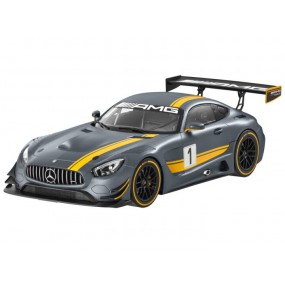 Mercedes-Benz AMG GT3 Nr.1 2016 (Mat Grijs/Geel), 1:24, MotorMax