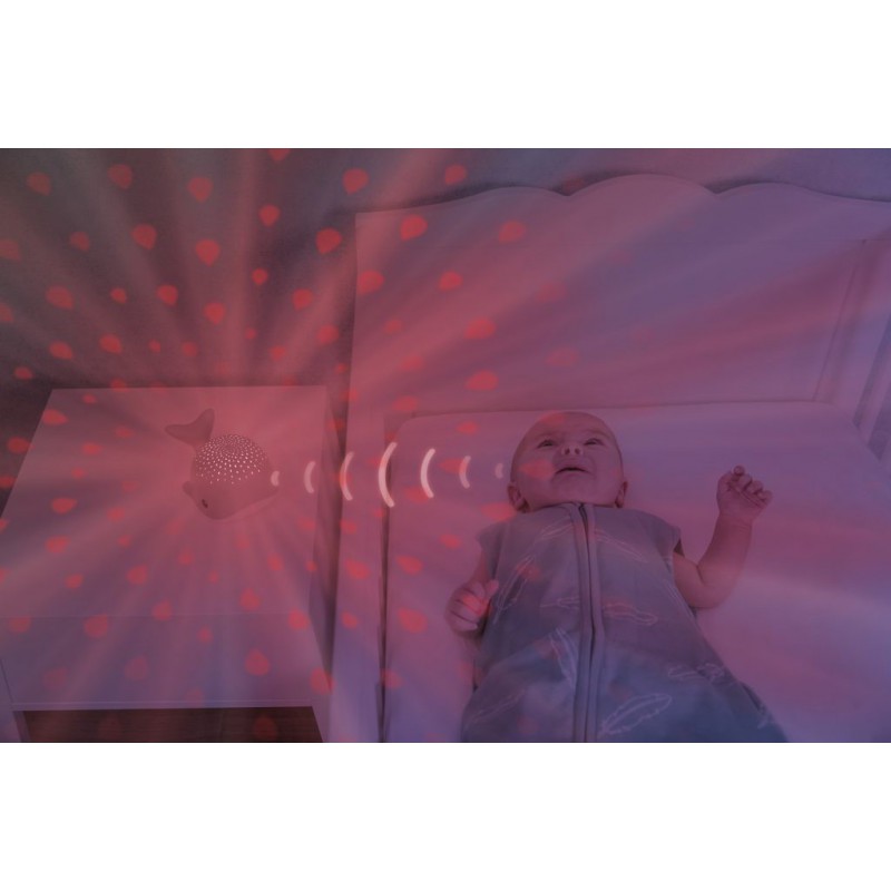 Zazu - Light projector, Wally de walvis grijs