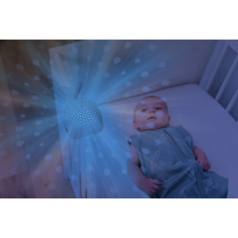 Zazu - Light projector, Wally de walvis grijs