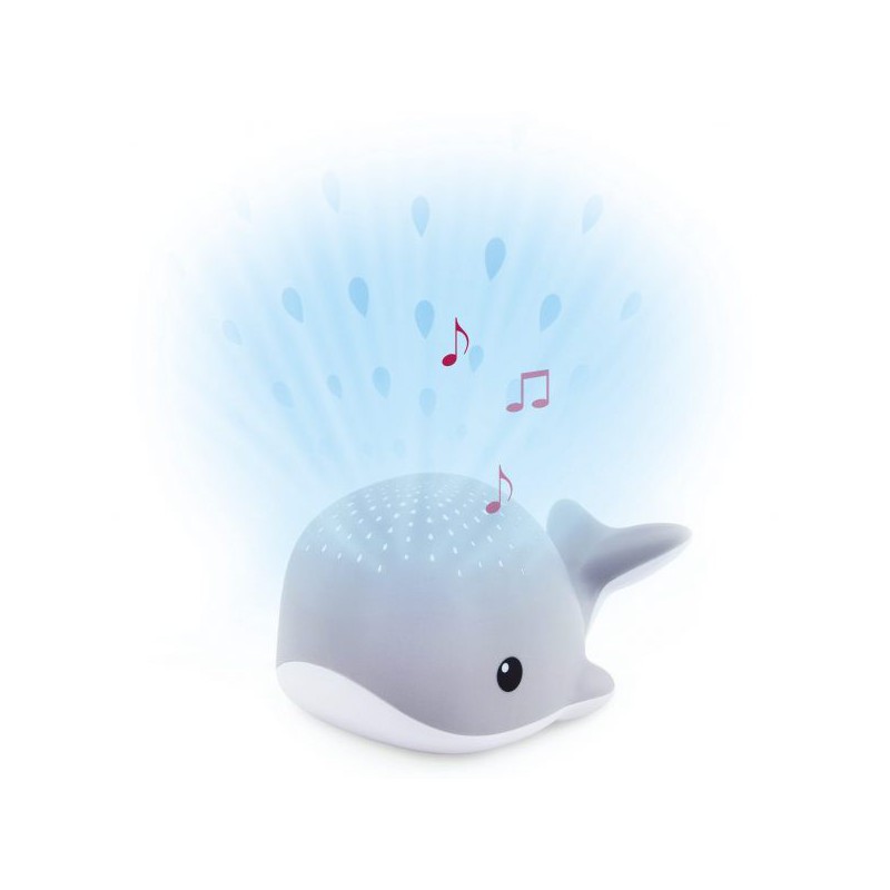 Zazu - Light projector, Wally de walvis grijs
