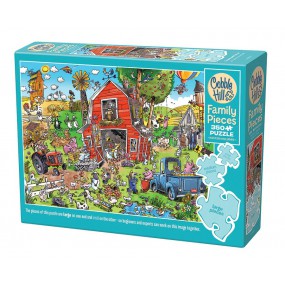 Family puzzle- Farmyard folly, Cobble Hill 350 stukjes
