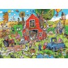 Family puzzle- Farmyard folly, Cobble Hill 350 stukjes
