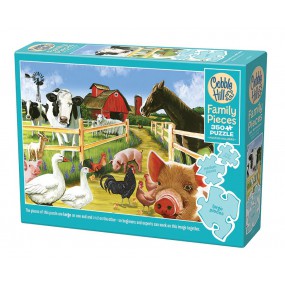 Family puzzle - Welcome to the farm, Cobble Hill 350 stukjes
