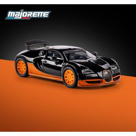 Bugatti Veyron 16.4 S.S. '05, zwart/oranje (Majorette Col.)
