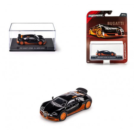 Bugatti Veyron 16.4 S.S. '05, zwart/oranje (Majorette Col.)